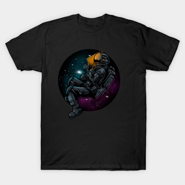 Astronout phone T-Shirt by vhiente